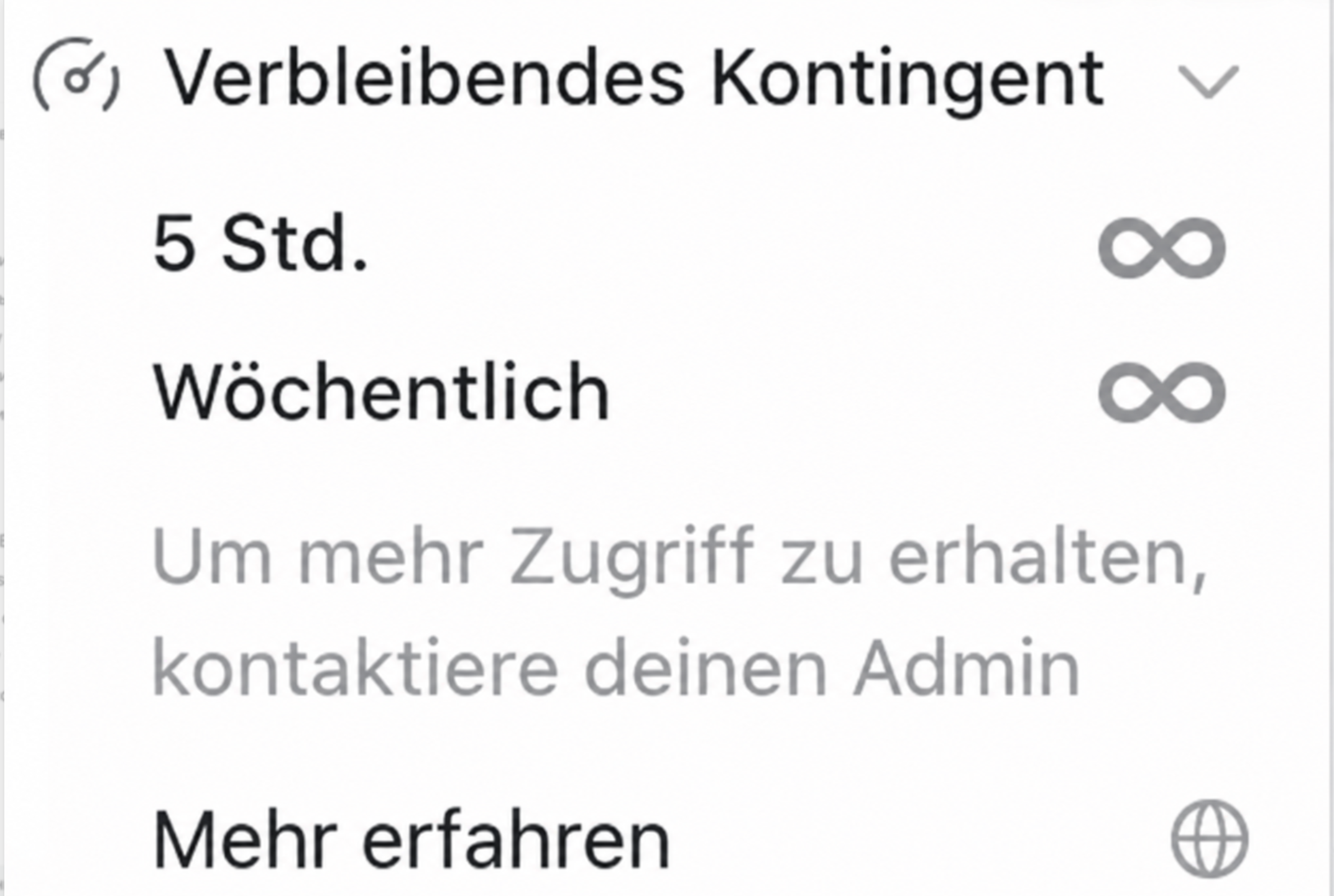 Verbleibendes Kontingent: ∞